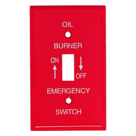 Mulberry Metals Red 1G Oil Burner Plate 41001